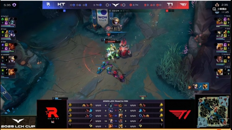 🎮Doran巨鳄单杀+团战猛兜底 Bdd岩雀连续两波白给 T1先拿赛点