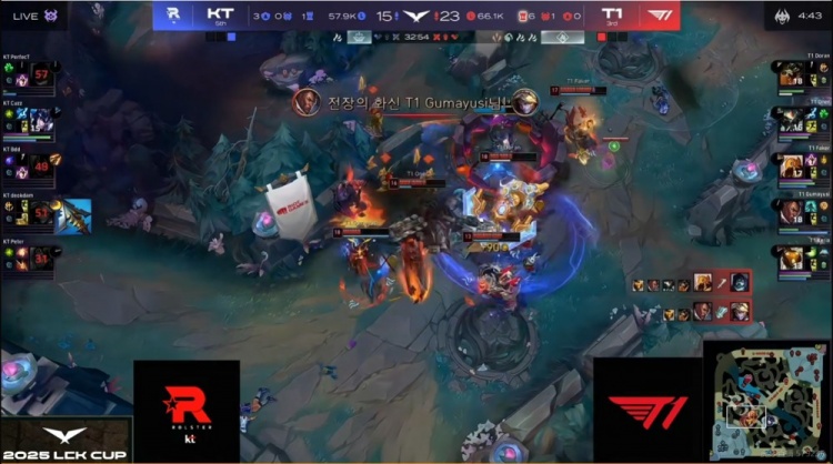 🎮Doran巨鳄单杀+团战猛兜底 Bdd岩雀连续两波白给 T1先拿赛点