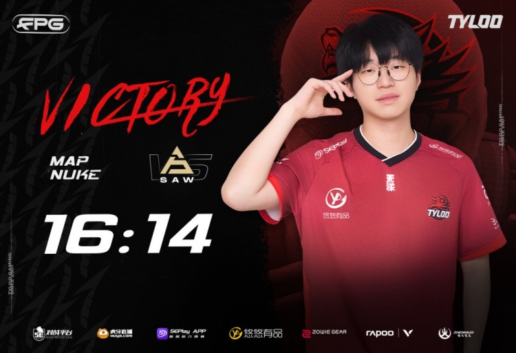 Jee大狙三杀 白菜&小菊超模狂杀 Tyloo16-14拿下SAW选图