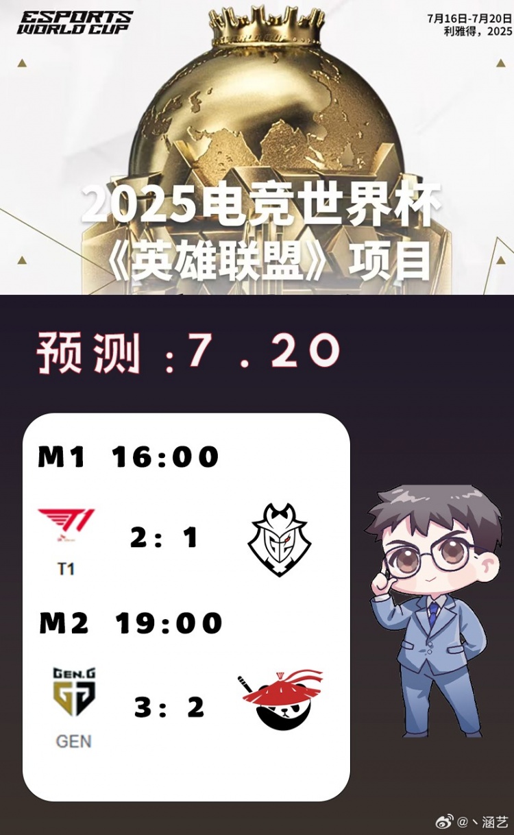涵艺预测沙特季军赛和决赛：T121G2GEN32AL