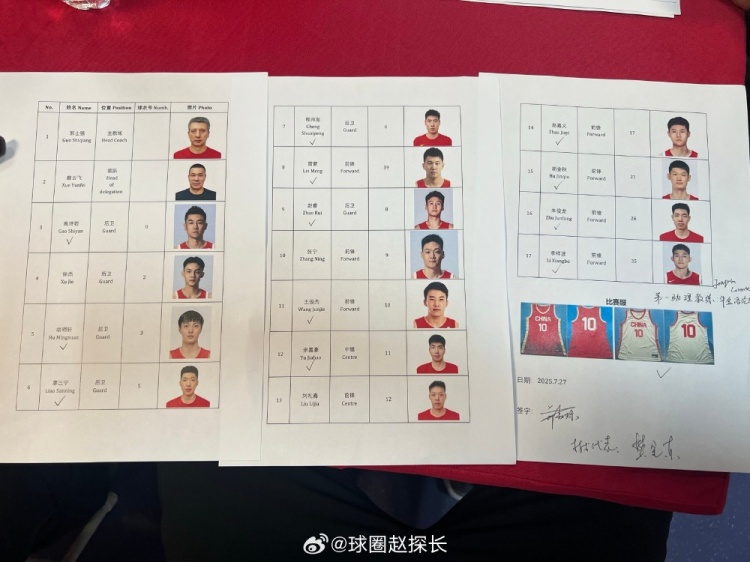 男篮今晚对阵波黑名单:高诗岩、胡明轩、胡金秋、赵睿在列
