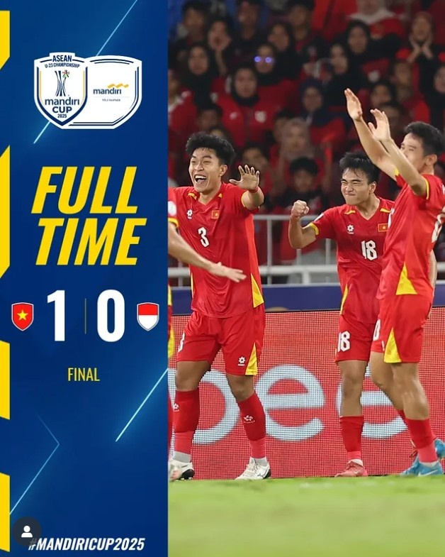 三连冠！越南U23队10印尼，夺得东南亚U23锦标赛冠军
