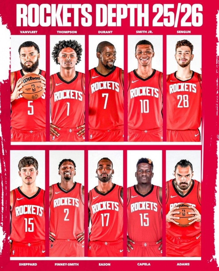 【NBA】杜兰特&芬尼&卡佩拉加盟！美媒发问：火箭是否已成夺