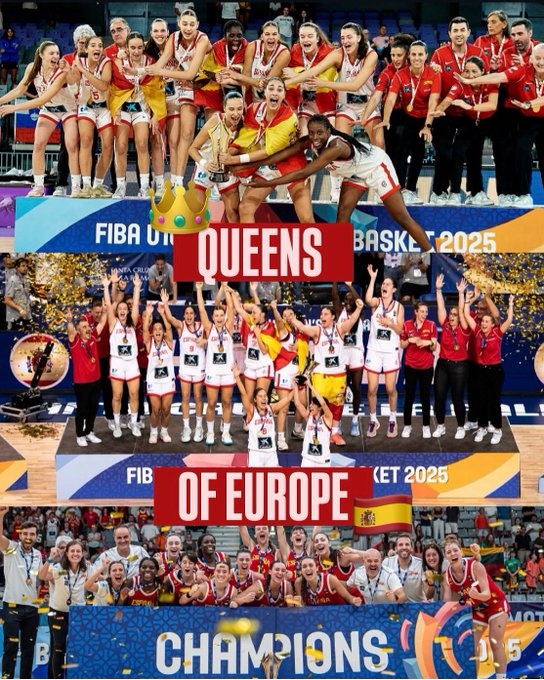 [球迷报道]不得了！西班牙女篮U16&U18&U20三个梯队今年都斩获欧锦赛冠军(图2)