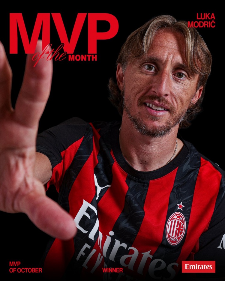 [好看推荐]大师！40岁莫德里奇当选米兰10月最佳球员(图1)