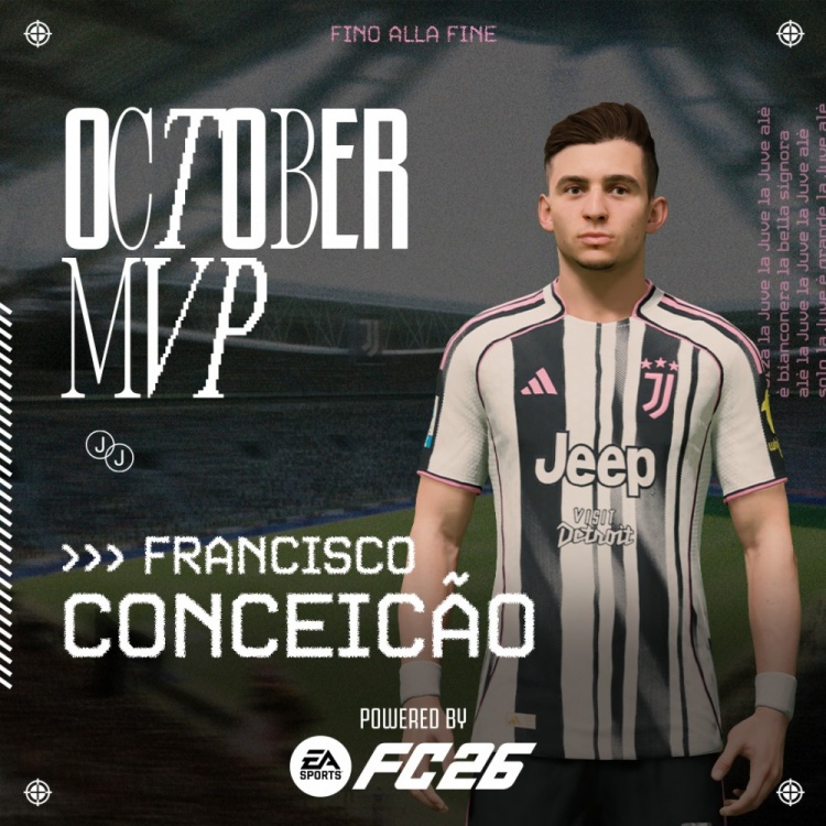 5场1球⚽小孔塞桑当选10月份尤文队内最佳球员