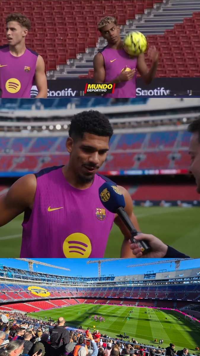 超2万人观看训练！阿劳霍：诺坎普棒极了，巴萨球迷从不让人失望