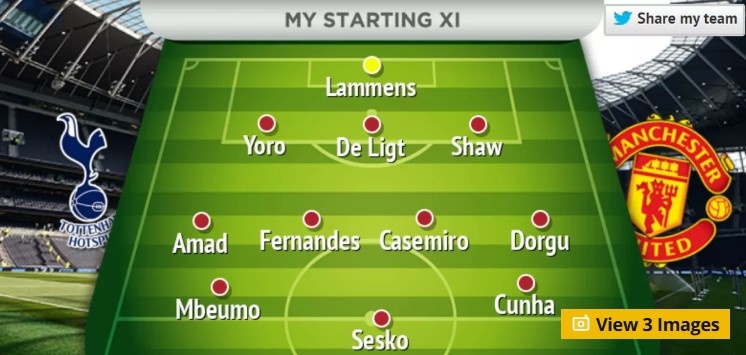 【足球】曼晚谈曼联首发：记者预测相同，舍什科、姆伯莫、库尼亚三叉戟(图2)