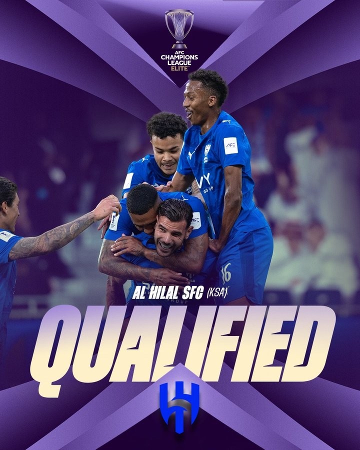 5战全胜！利雅得新月提前锁定亚冠精英联赛16强名额