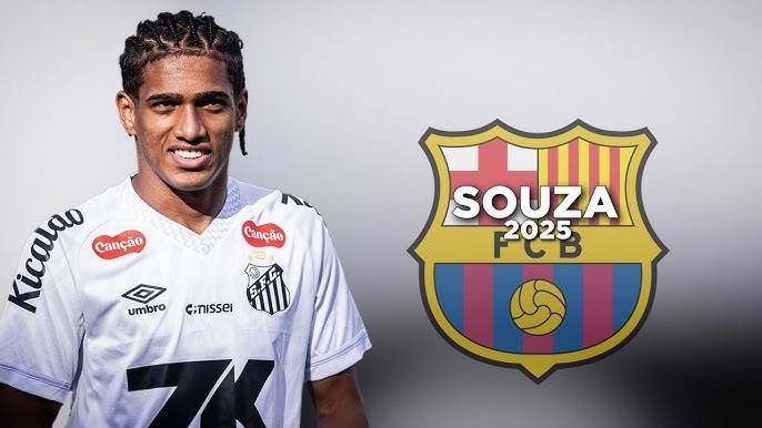 身价300万欧！每体：巴萨正关注19岁桑托斯左后卫索萨