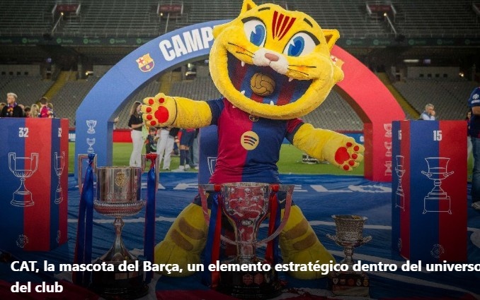 大获成功！每体：巴萨吉祥物风靡社媒+粉丝破百万，有望实现创收