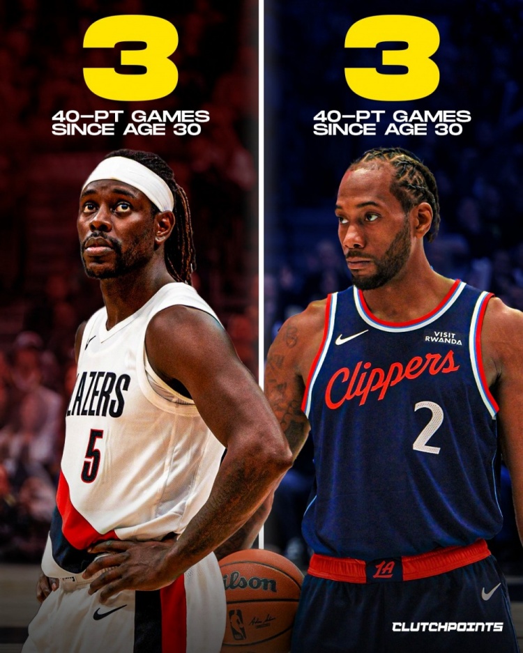 【赛事追踪】现役球星⭐30岁后得分40+场次排行！库里45次