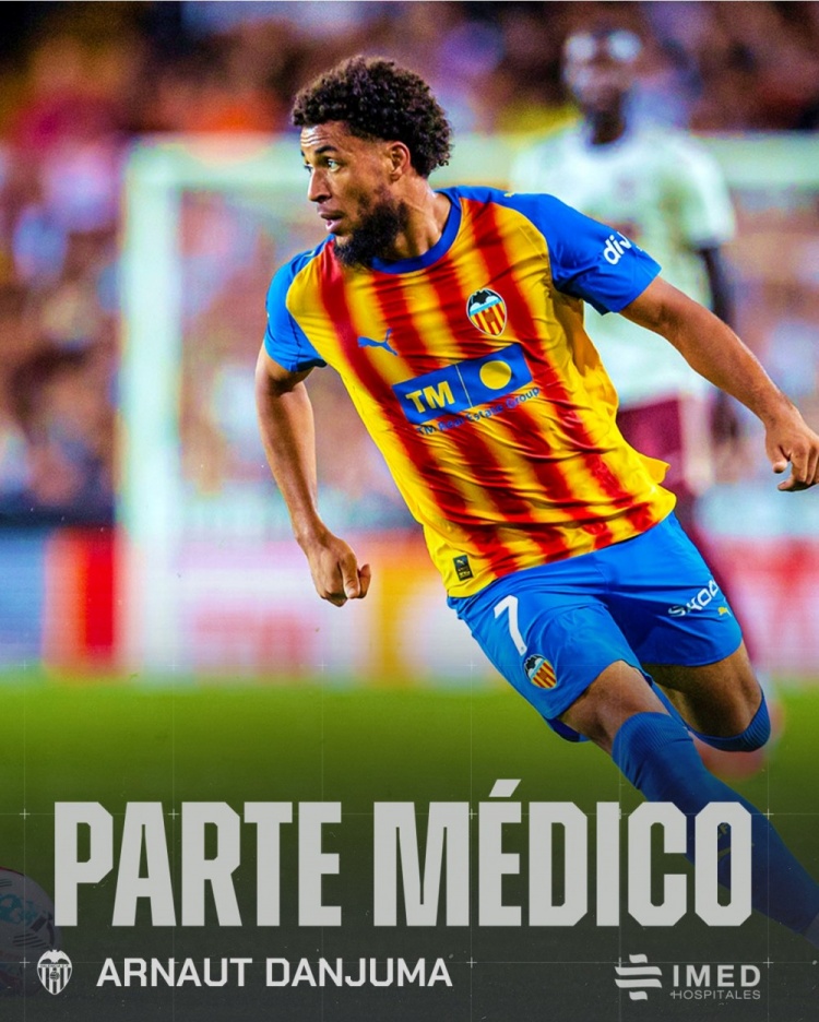 【你怎么看？】瓦伦西亚通报伤情：科默特腹部肌肉损伤 丹朱马左