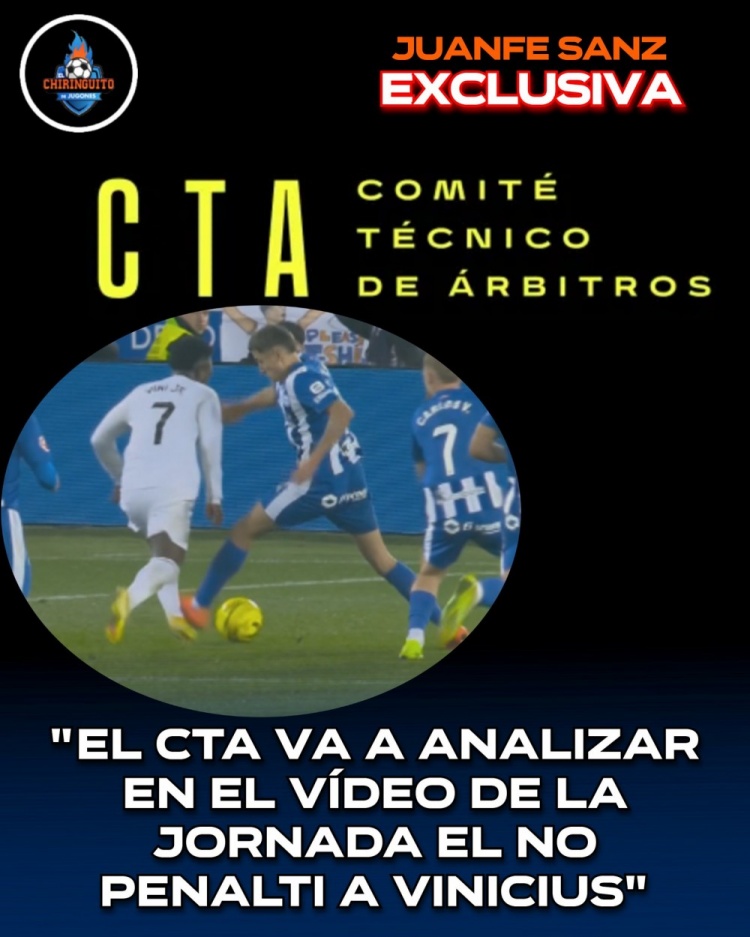 【西甲】记者：维尼修斯倒地未判点球，西足协裁判委员会将审查这