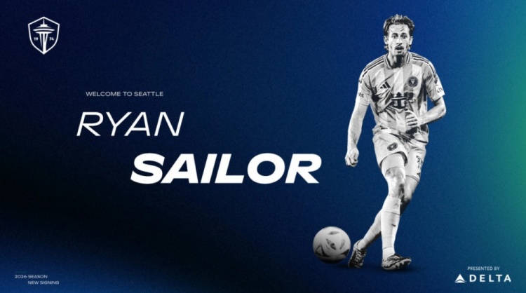 [推荐]官方：西雅图海湾人免签迈阿密国际27岁后卫瑞安·赛勒