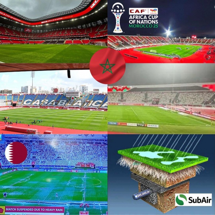 顶级设施👍摩洛哥遭遇暴雨持续袭击，但非洲杯球场草皮完好无损