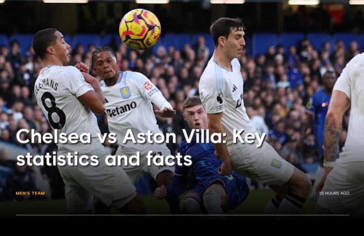 埃梅里共带领维拉在英超中5次与切尔西交手，战绩3胜1平1负