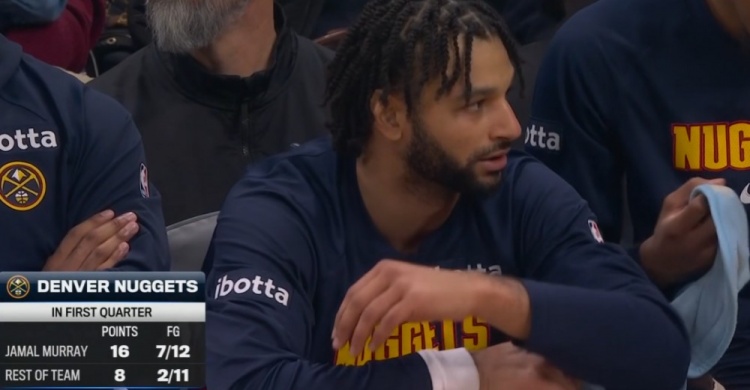 獨力支撐球隊！穆雷打滿首節(jié) 12投7中&三分3中2轟下16分