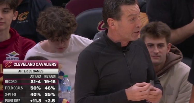 對(duì)比太懸殊了！騎士上賽季前35場(chǎng)豪取31勝4負(fù) 本賽季僅19勝16負(fù)