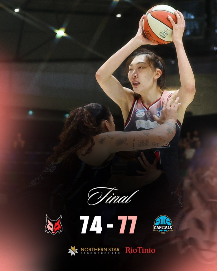 珀斯山貓74比77不敵堪培拉首都 韓旭20投12中爆砍30分15籃板3蓋帽