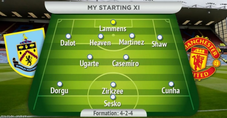 [体育世界]曼晚预测曼联首发：舍什科领衔锋线，齐尔克泽+库尼亚先发