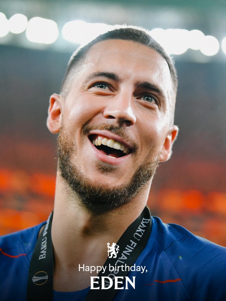 切爾西祝阿扎爾35歲生日快樂：藍(lán)軍隊(duì)史最受喜愛的球員之一