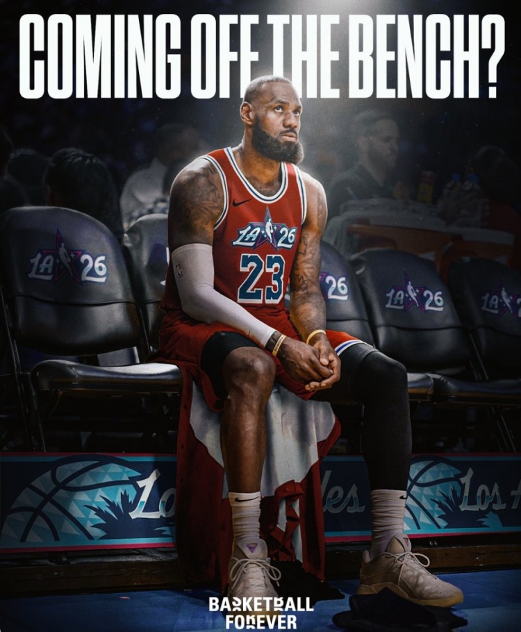 次輪得票西部第八！美媒：詹姆斯全明星可能會(huì)替補(bǔ)出戰(zhàn)嗎？