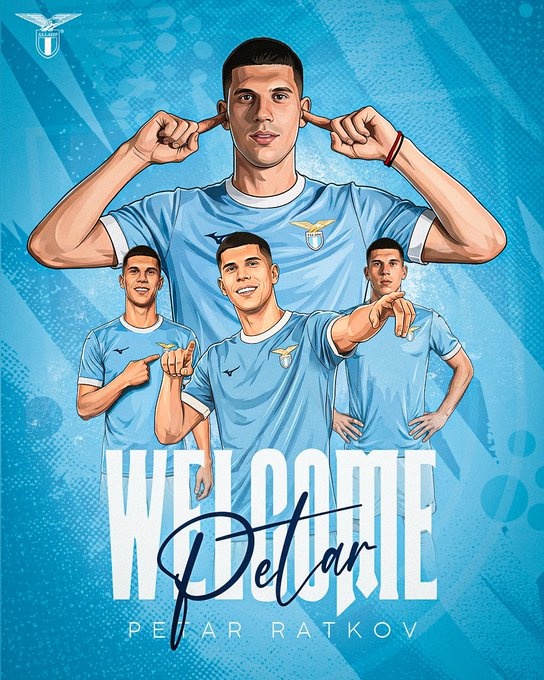 官方：拉齊奧簽下22歲中鋒拉特科夫 據(jù)悉轉(zhuǎn)會費1300萬歐+浮動