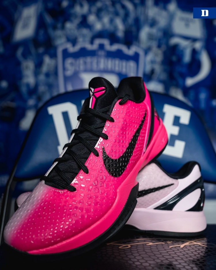 杜克女籃曬出2.0版本抗乳腺癌配色kobe 6！這兩極配色方案絕了！