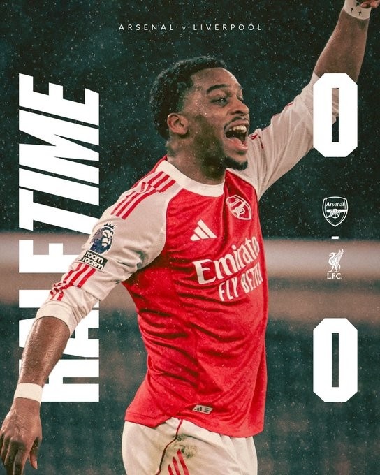 利物浦0射正！阿森納本賽季英超主場(chǎng)上半場(chǎng)共計(jì)被射正5次