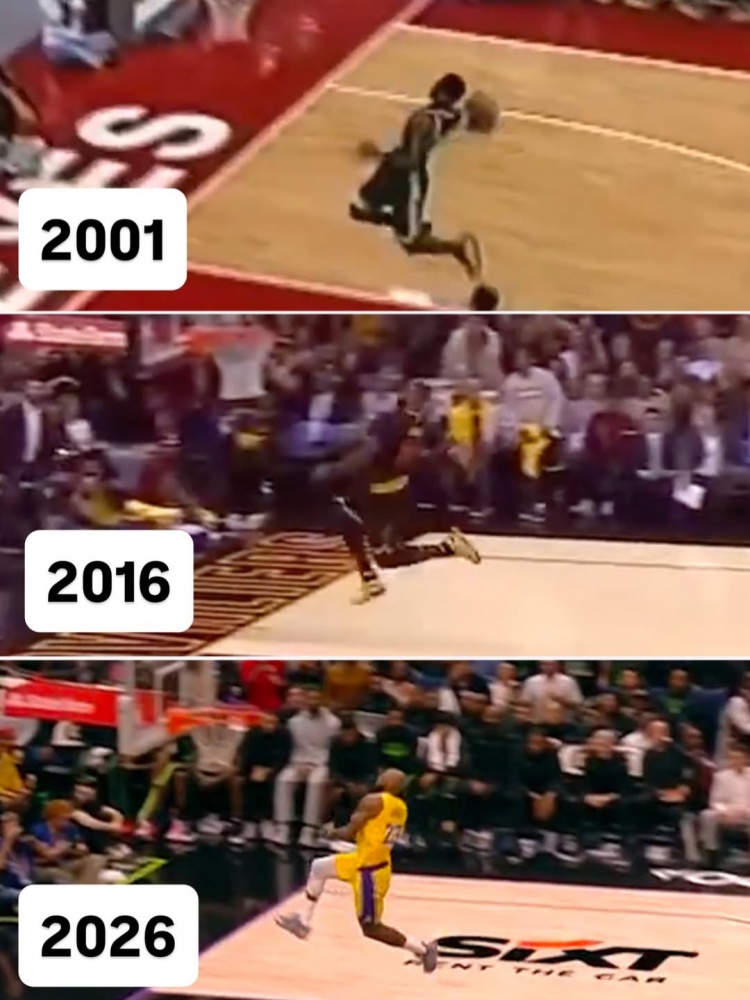 詹姆斯評(píng)不同年代自己大風(fēng)車扣籃：除了飛機(jī)編號(hào) 什么都沒(méi)有改變