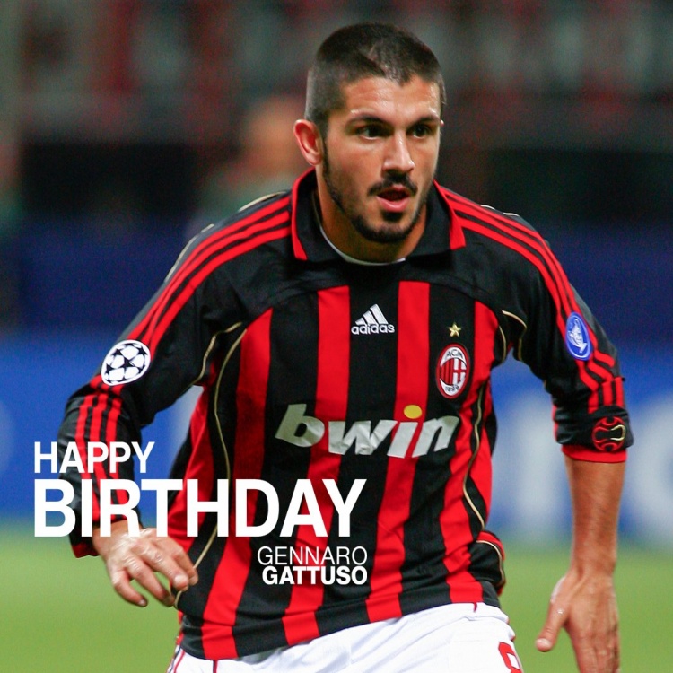 紅黑傳奇！米蘭官方祝加圖索48歲生日快樂