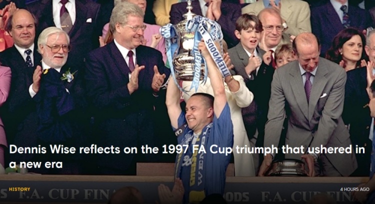 藍(lán)軍名宿談足總杯：97年的冠軍有破冰意義，球隊(duì)開始習(xí)慣于奪冠