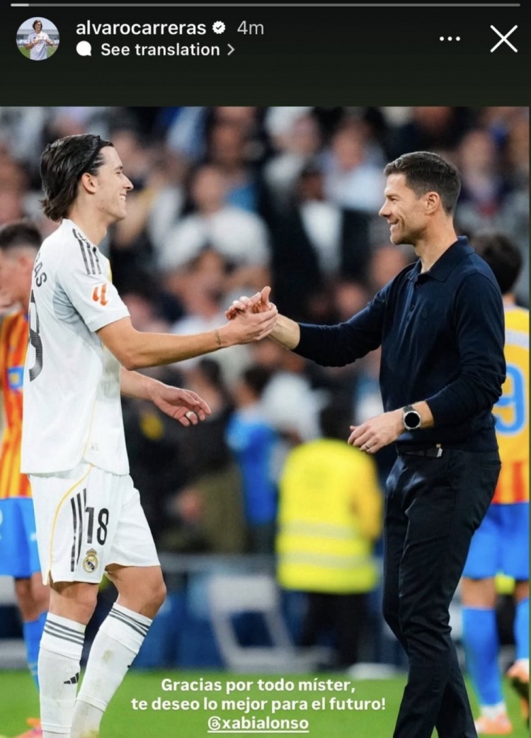 如果打進絕平球……卡雷拉斯告別阿隆索：感謝您所做的一切