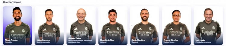 阿韦洛亚教练组成员名单：共6人，平图斯回归担任体能教练