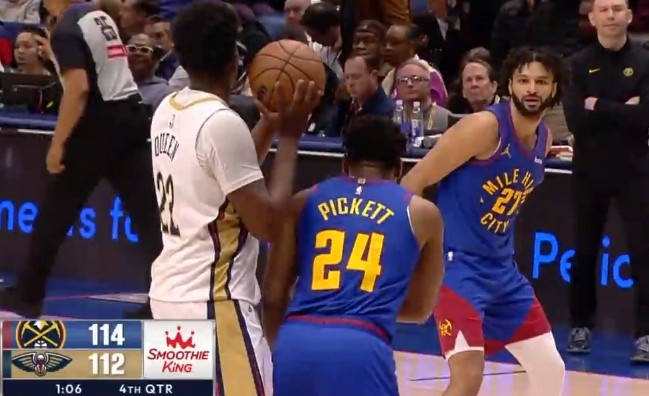 真大心臟！戈登眼瞅著要失誤 穆雷拿回來順勢騎馬射箭壓哨中投！