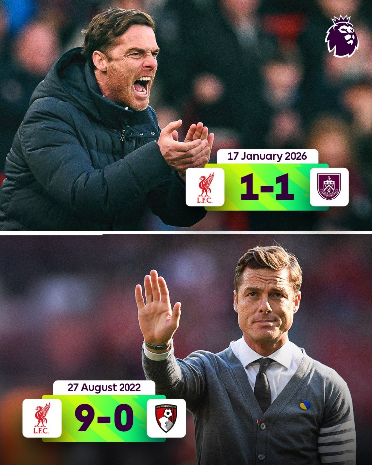 帕克上次带队作客安菲尔德0-9惨败，本轮带领伯恩利战平利物浦