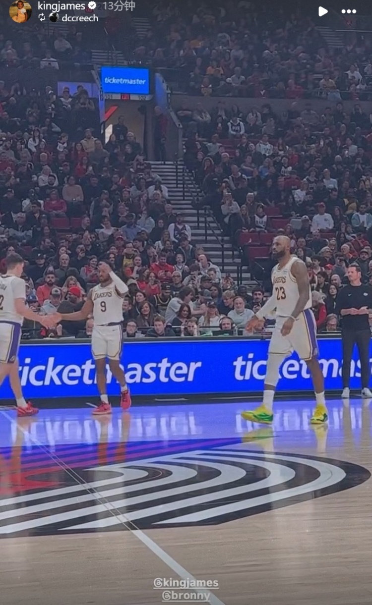 【推荐】父子同台！詹姆斯赛后转发：自己和布朗尼同场竞技时刻