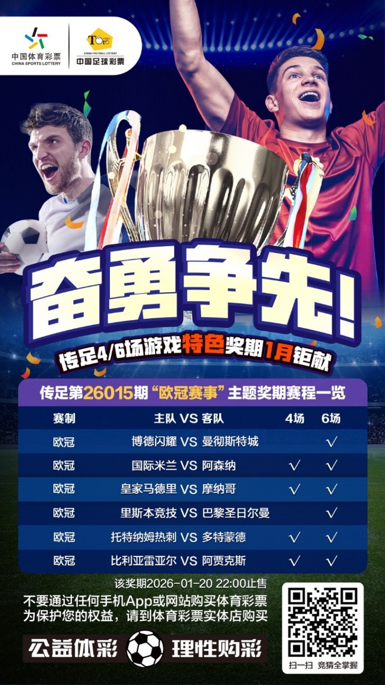 【体育报道】奋勇争先！传足特色奖期第26015期聚焦欧冠赛事