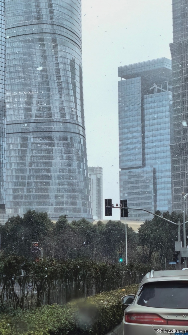 [体育报道]张镇麟感叹“原来上海可以下这么大雪” 回复付豪：