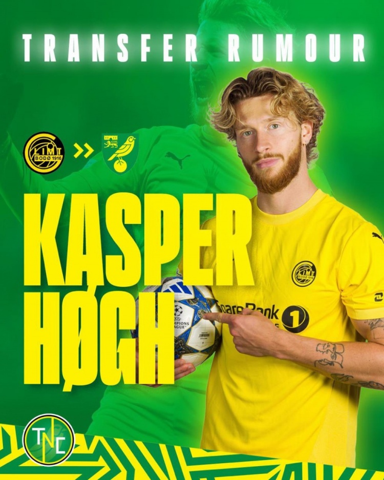 电讯报：英冠诺维奇已报价博德闪耀前锋霍格，刚对阵曼城梅开二度