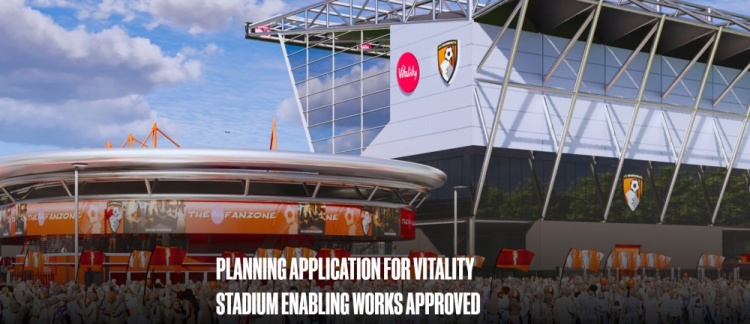 伯恩茅斯官方：活力球场改造获批，包括新广播区、西看台改建等