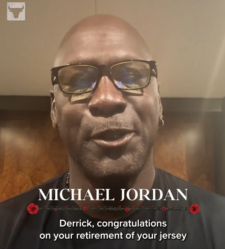 [体育深读]乔⚾丹：祝贺罗斯的1号球衣被公牛退役 期待看到你