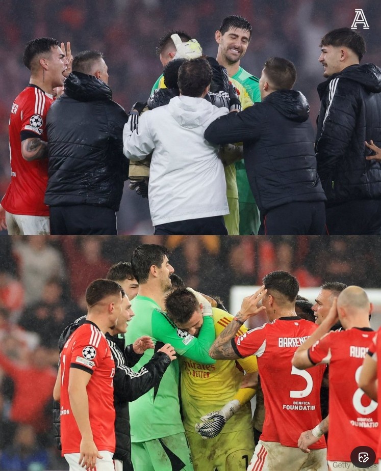 格局！库尔图瓦赛后拥抱对手门将特鲁宾向其表示祝贺