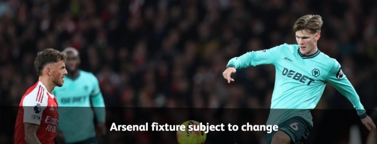 狼队官方：阿森纳若进联赛杯决赛，客战狼队比赛将提前至2月19日