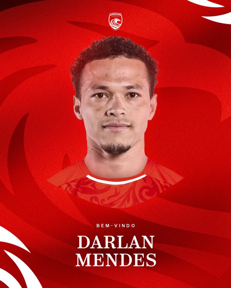官方：前武汉三镇外援达兰·门德斯加盟葡超圣克拉拉，合同期半年
