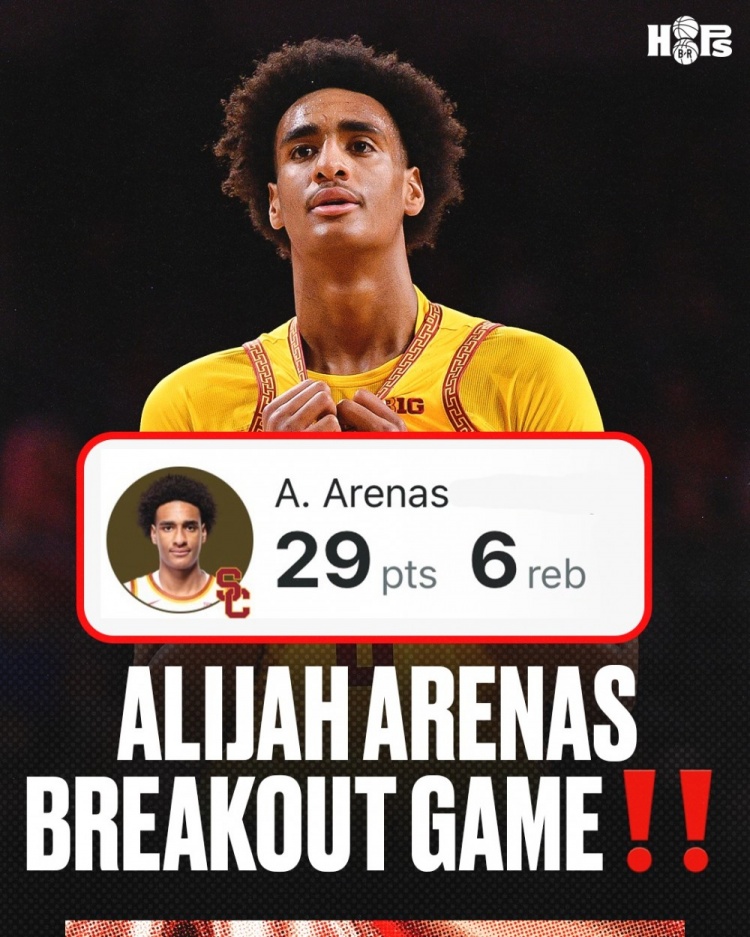 【你怎么看？】29分6板！阿利贾·阿里纳斯生涯第五场NCAA比赛打出高光表现(图1)
