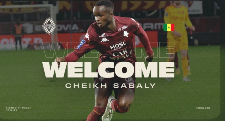 温哥华白浪官方：塞内加尔国脚萨巴利加盟，签约至2028-29赛季