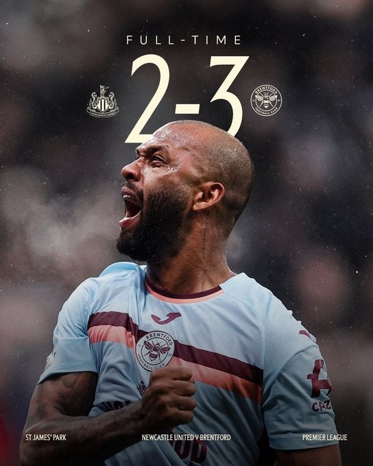 客胜纽卡！布伦特福德近9轮获得19分，同期仅次20分的阿森纳