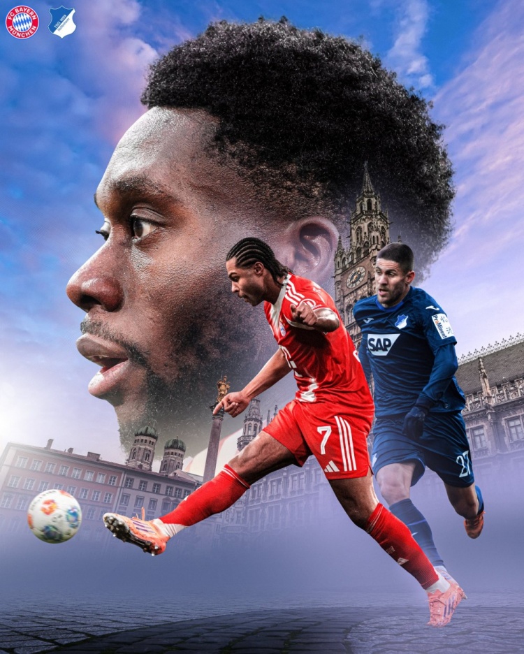 硬仗！拜仁发布对阵霍芬海姆海报：格纳布里pk克拉马里奇